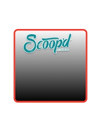 scooped logo on a black background